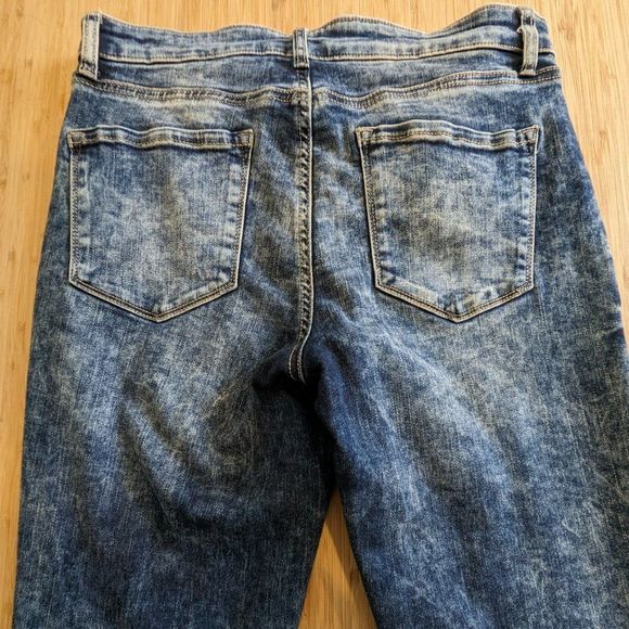 Acid wash Zipper Ankles Size 29 Jeans The exclusive R Jeans company - Picture 2 of 10